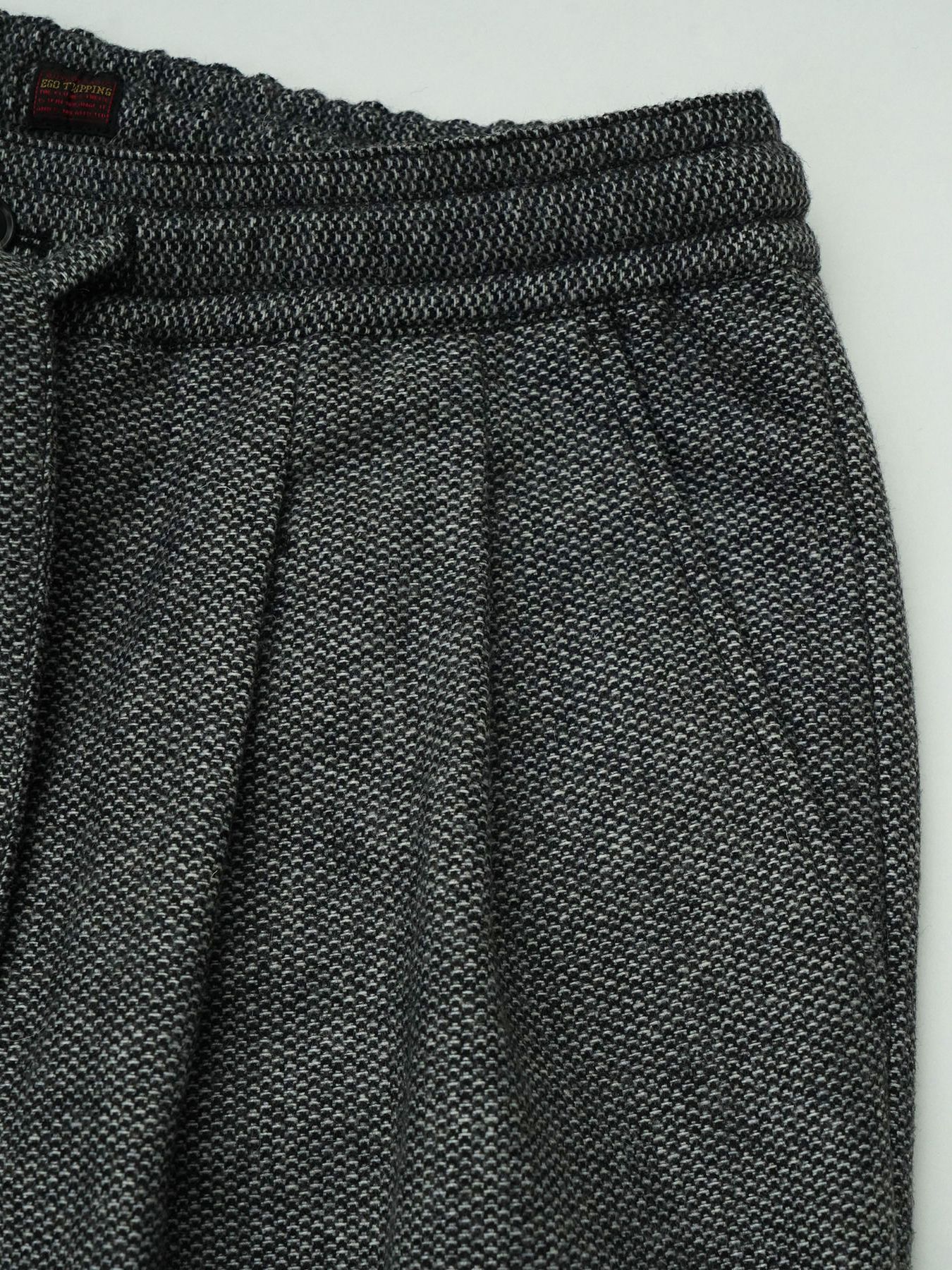 【予約品 】LOUNGECUT TORAUSERS / ワイドトラウザーズ / アイボリー×ブラック