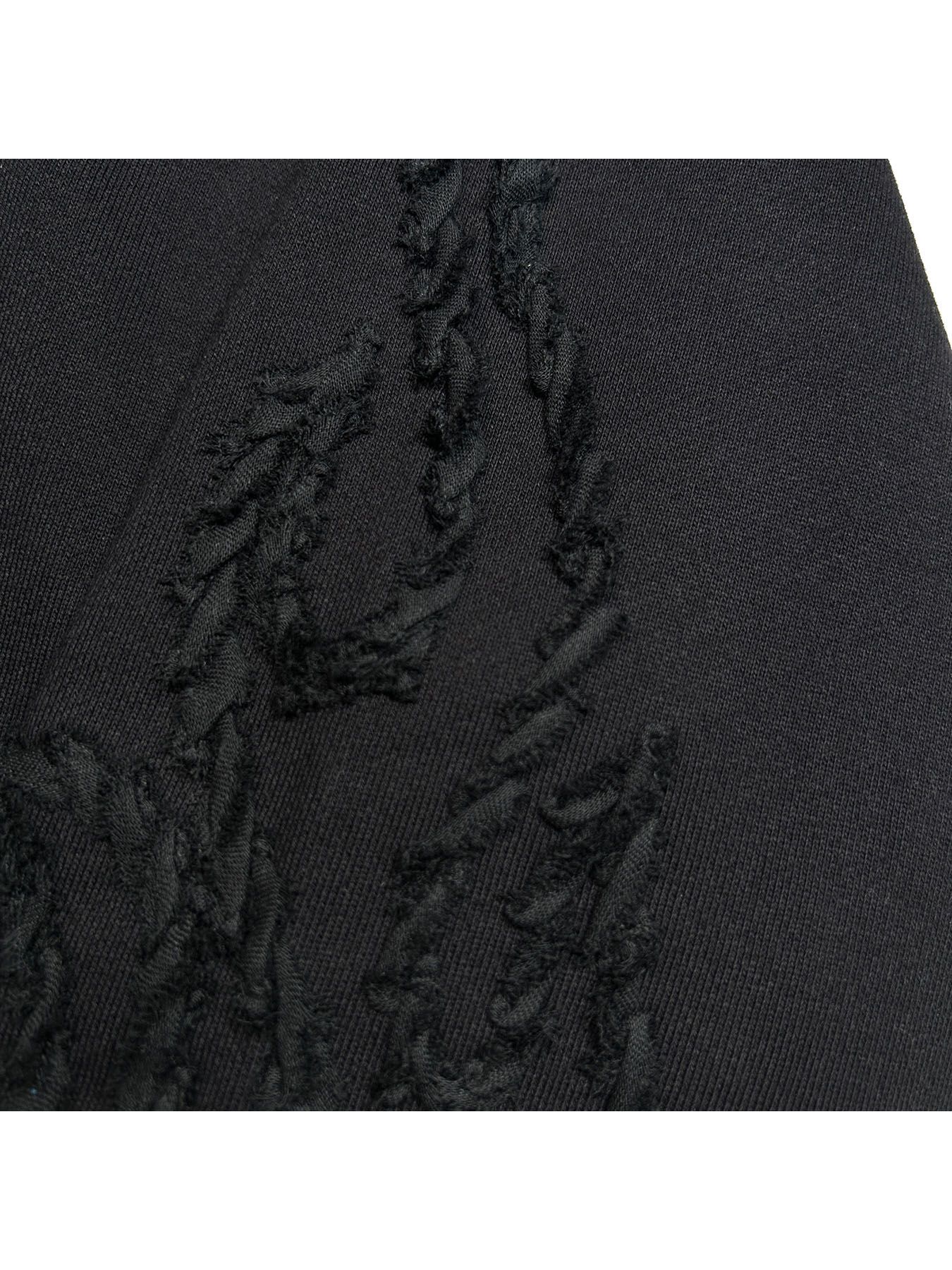 【予約品 8月10日(日) 締切 】FIRE EMBRO SWEAT CRY / ファイヤー エンブロイダリー スウェット / クリスタル ブラック