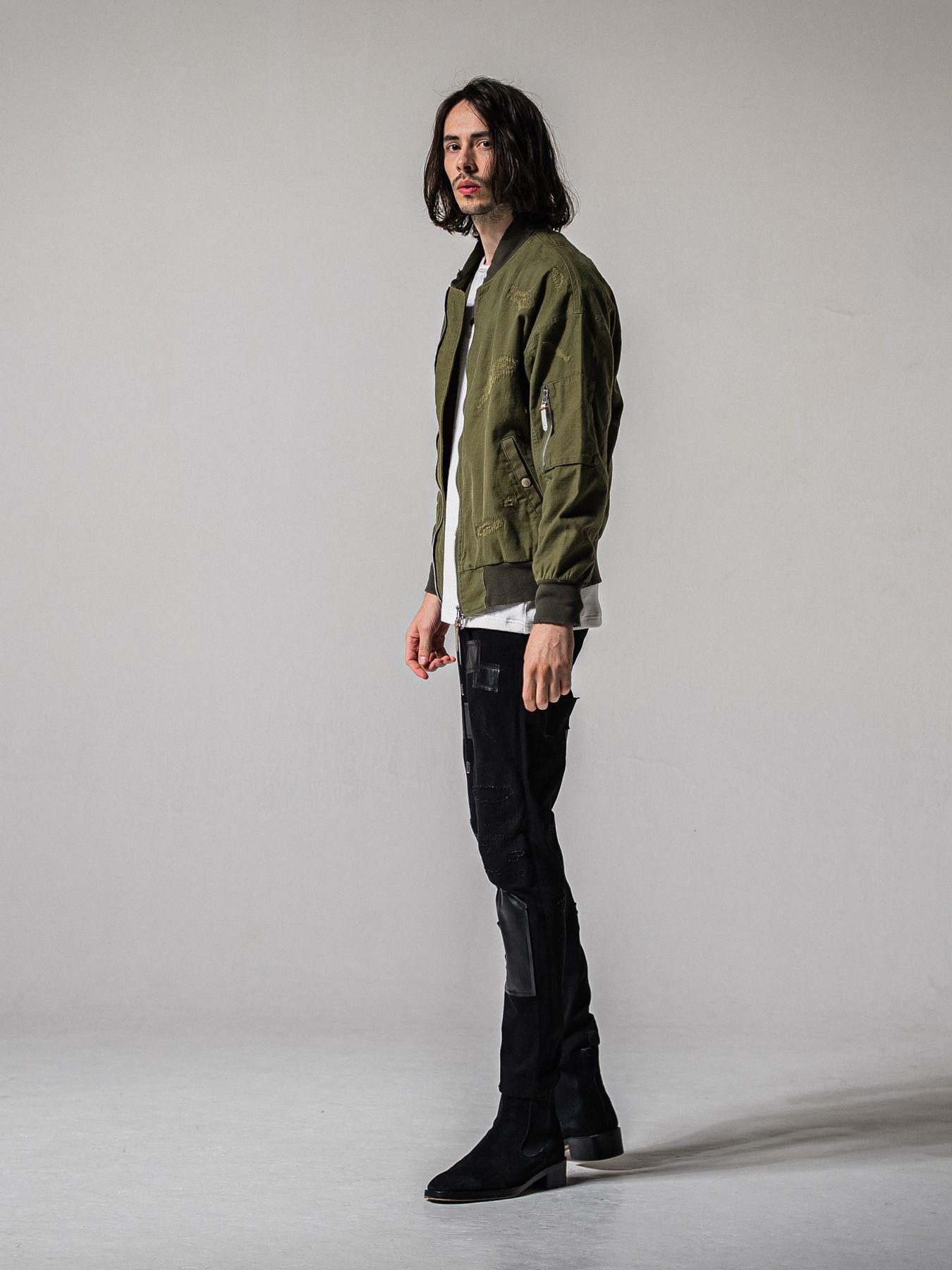 【予約品 11月16日(日) 締切】MICK DENIM JERSEY / ミック デニムジャージ / ブラックリメイク