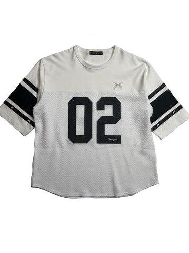 《予約品8月31日 23時55分締め》 FOOTBALL TEE A / Tシャツ / ホワイト 【roarguns 】 2024年3月入荷予定
