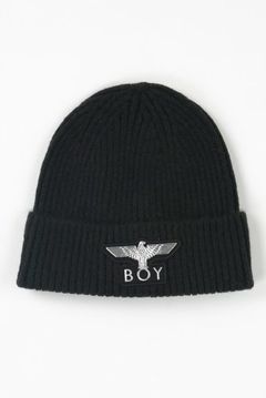 BOY EAGLE BEANIE / BLACK 【BOY LONDON】