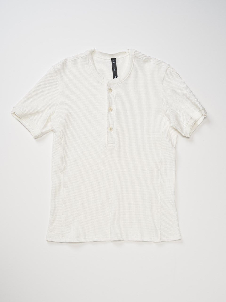 《予約品》 waffle henley / Tシャツ / ホワイト
