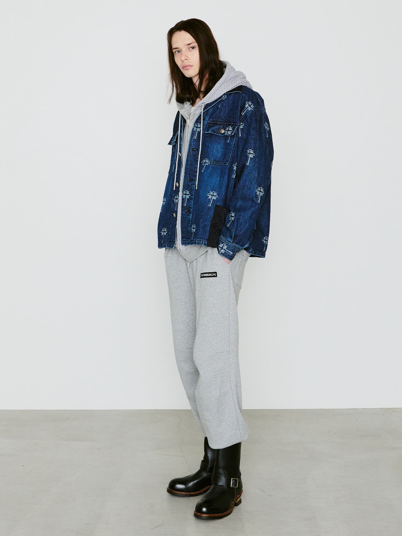 【予約品 8月10日(日) 締切 】CROSS JQ DENIM JKT / クロスジャガード デニムジャケット / ブルー