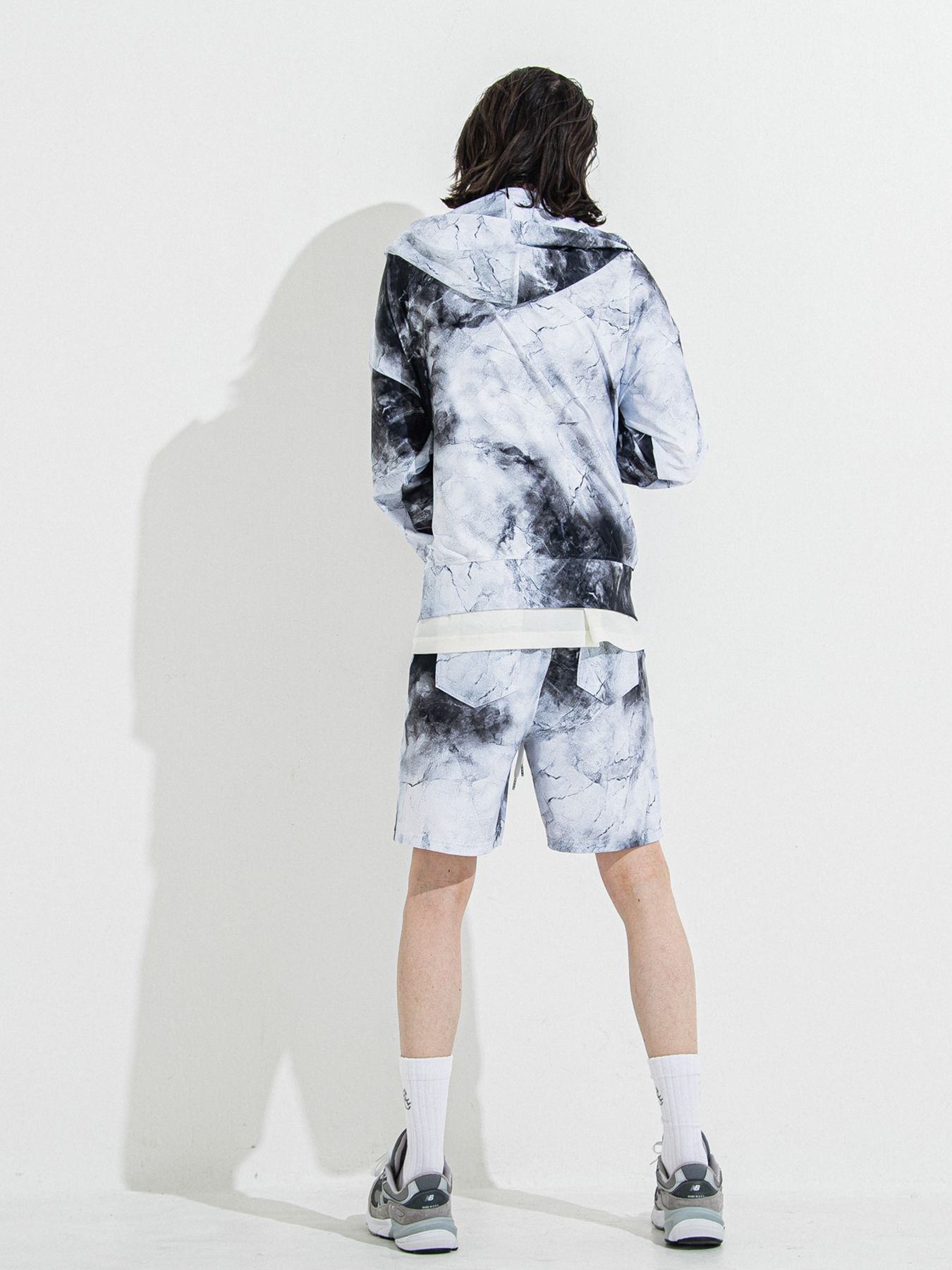 【予約品 】RASH SHORTS / ラッシュガード ショーツ / マーブルホワイト