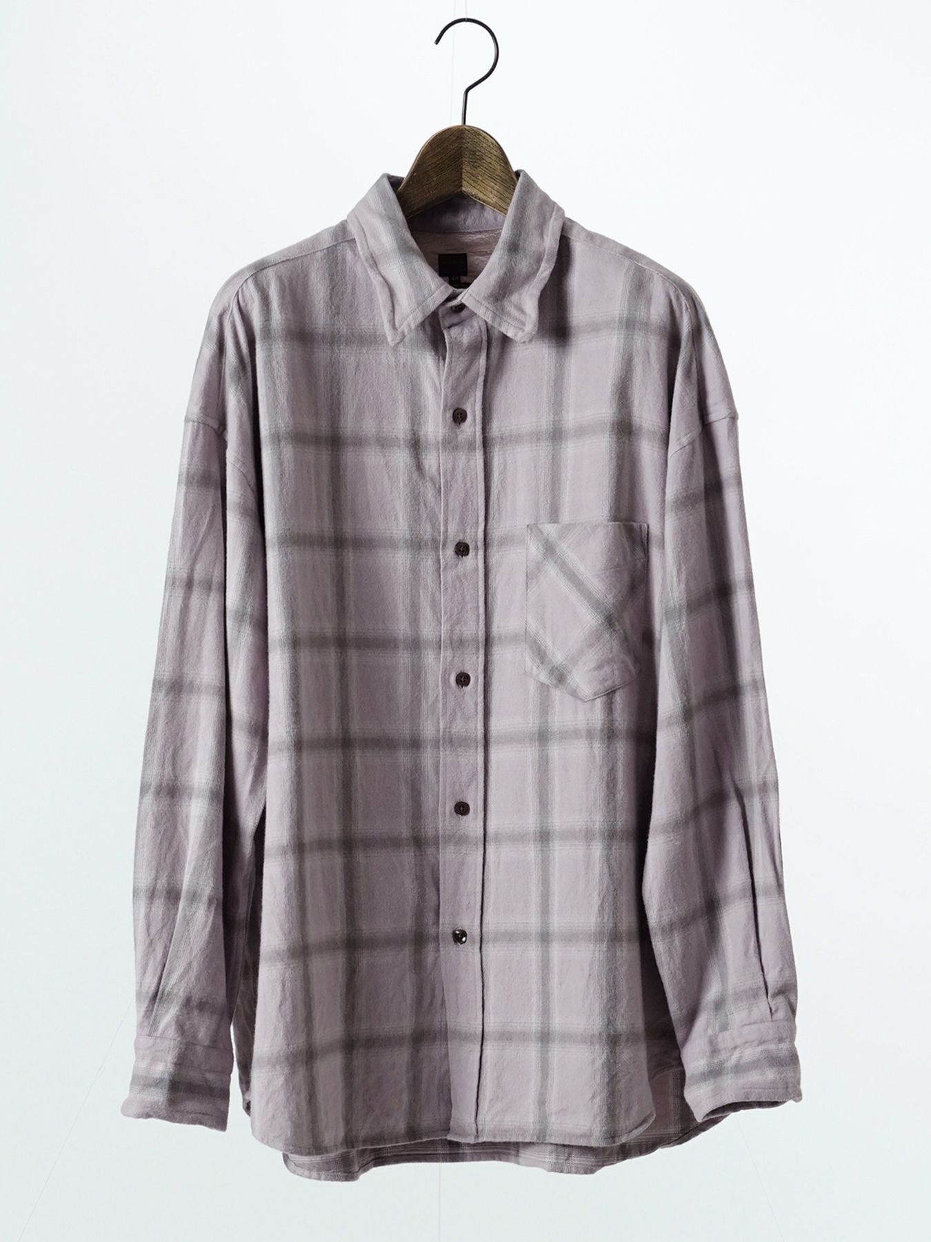 【予約品 7月5日(日) 締切】HAZE FLANNELSHIRTS / フランネルチェックシャツ / ピンク