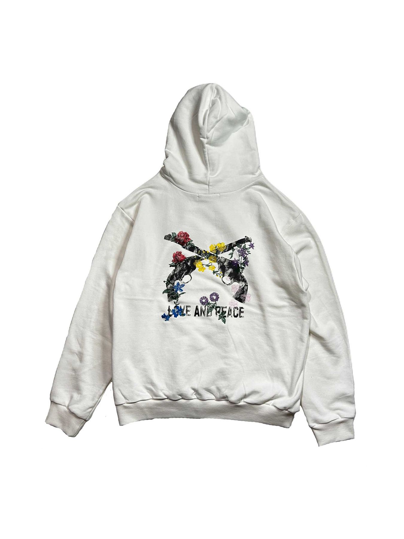 【予約品 8月10日(日) 締切 】FLOWER GUN HOODIE / フラワーガン フーディー / オフホワイト