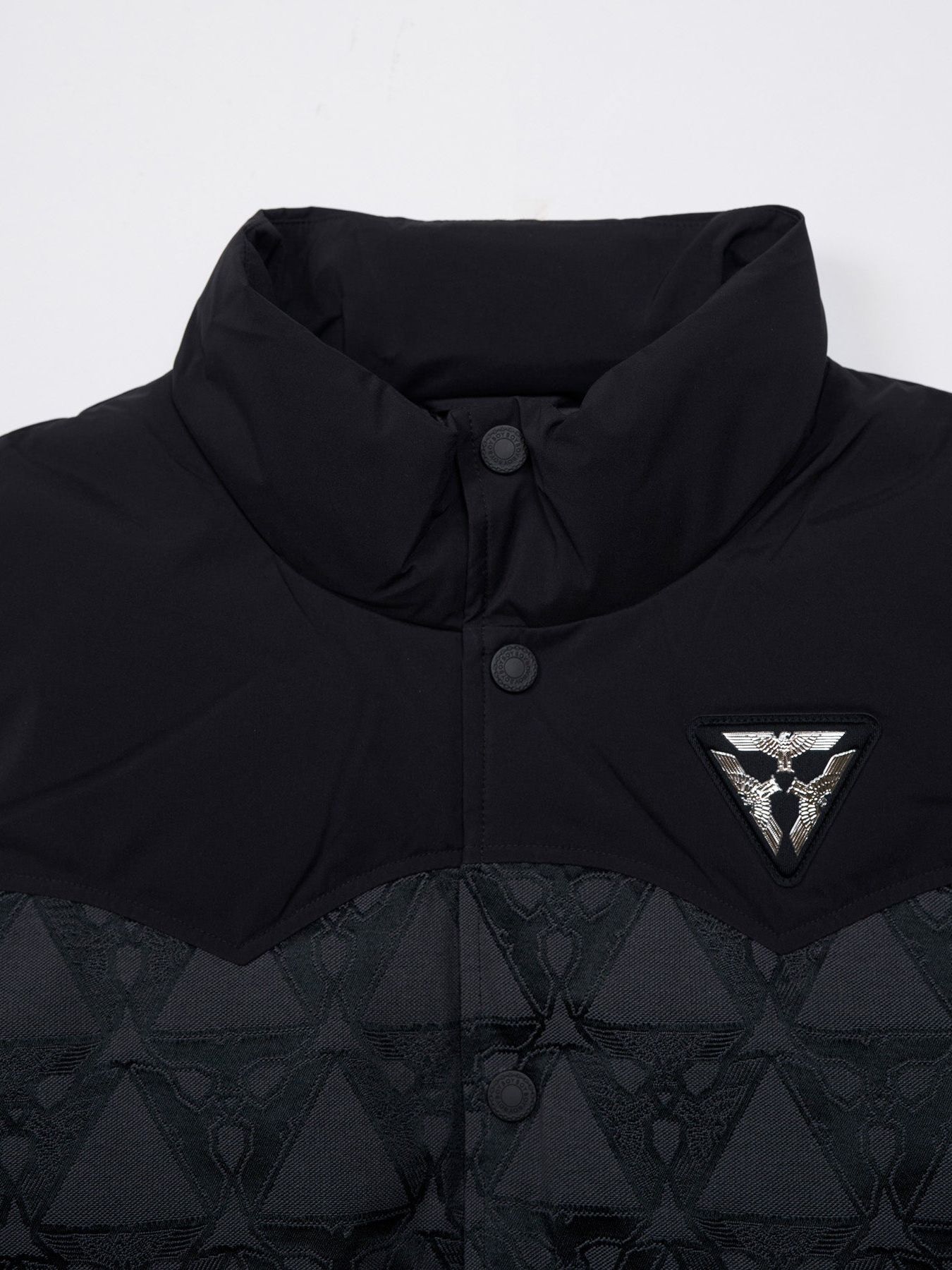 EAGLE "TRIANGLE" JACQUARD DOWN VEST / ダウンベスト / ブラック