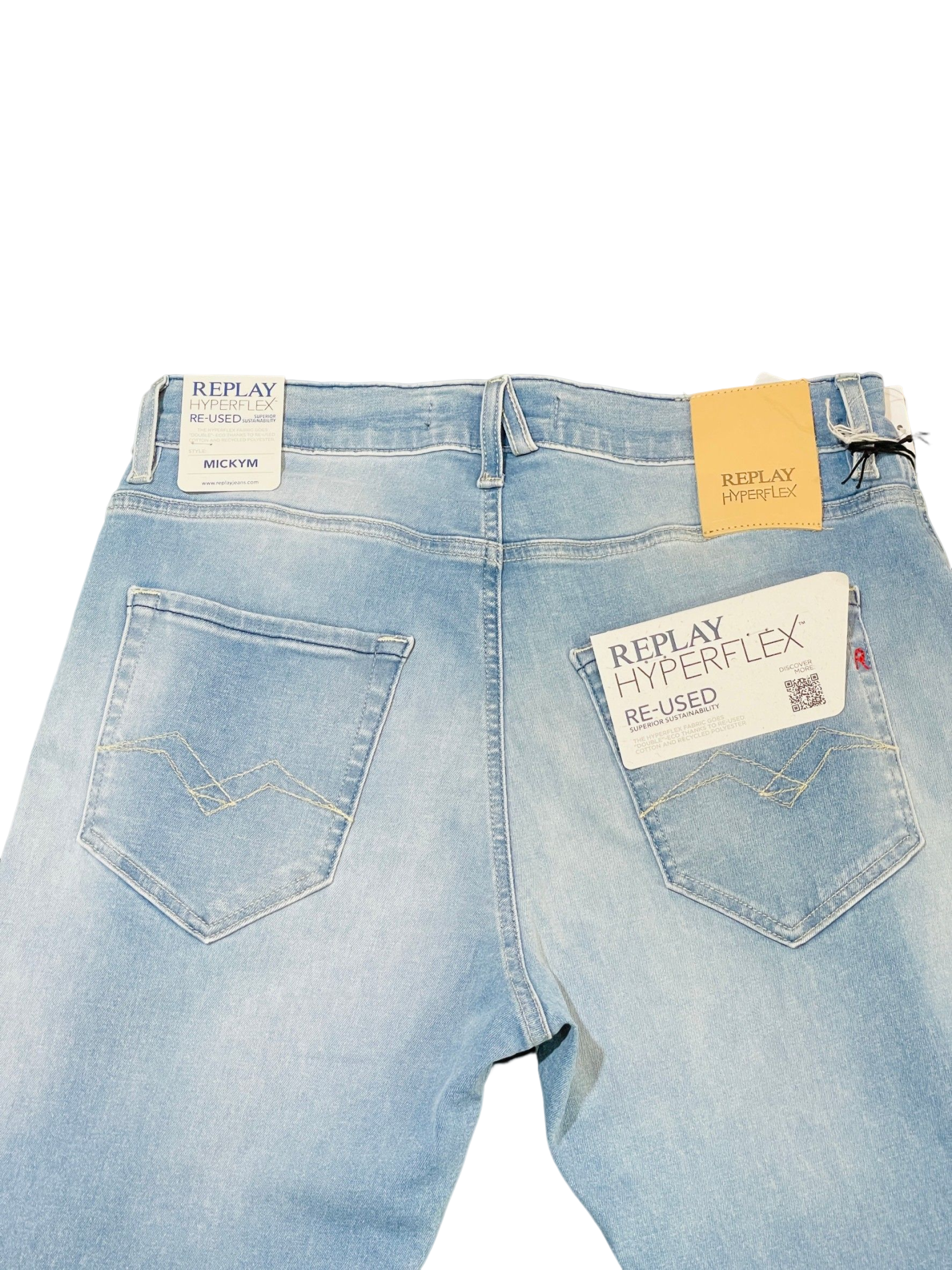 10.5 OZ HYPERFLEX STRETCH DENIM/ デニムパンツ  / ライトブルー 【REPLAY】
