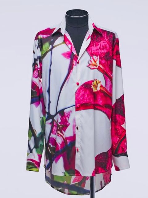 《予約品》 StandCollarFlareShirt / シャツ / ブーゲンビリア 【THE ONENESS】