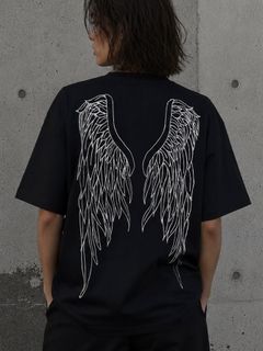 GODSIZE 2026 ANGEL'S WINGS TEE / ブラック×ホワイト