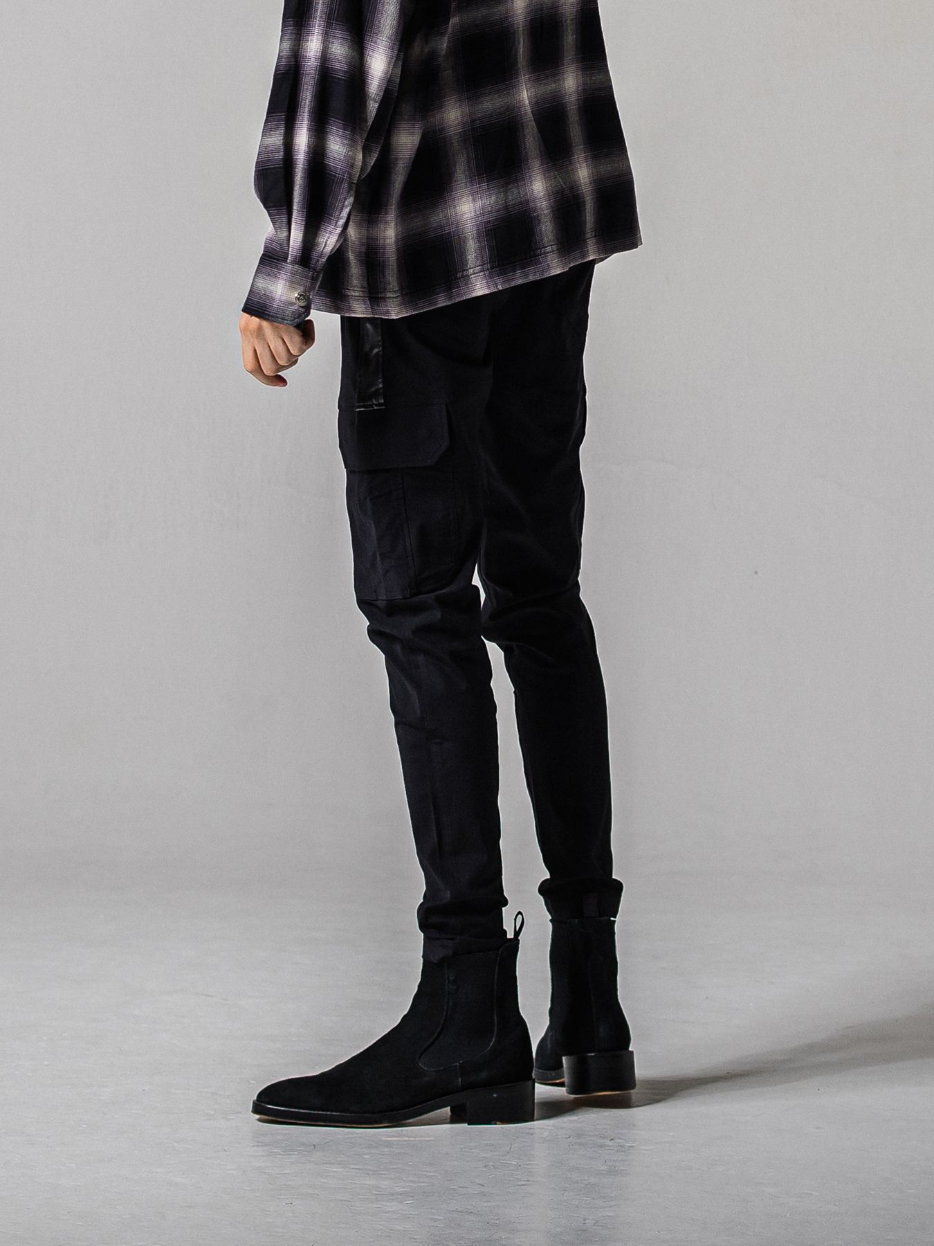 【予約品 11月16日(日) 締切】DARREL CARGO PT / ダレル ナイロンカーゴパンツ / ブラック×ブラック