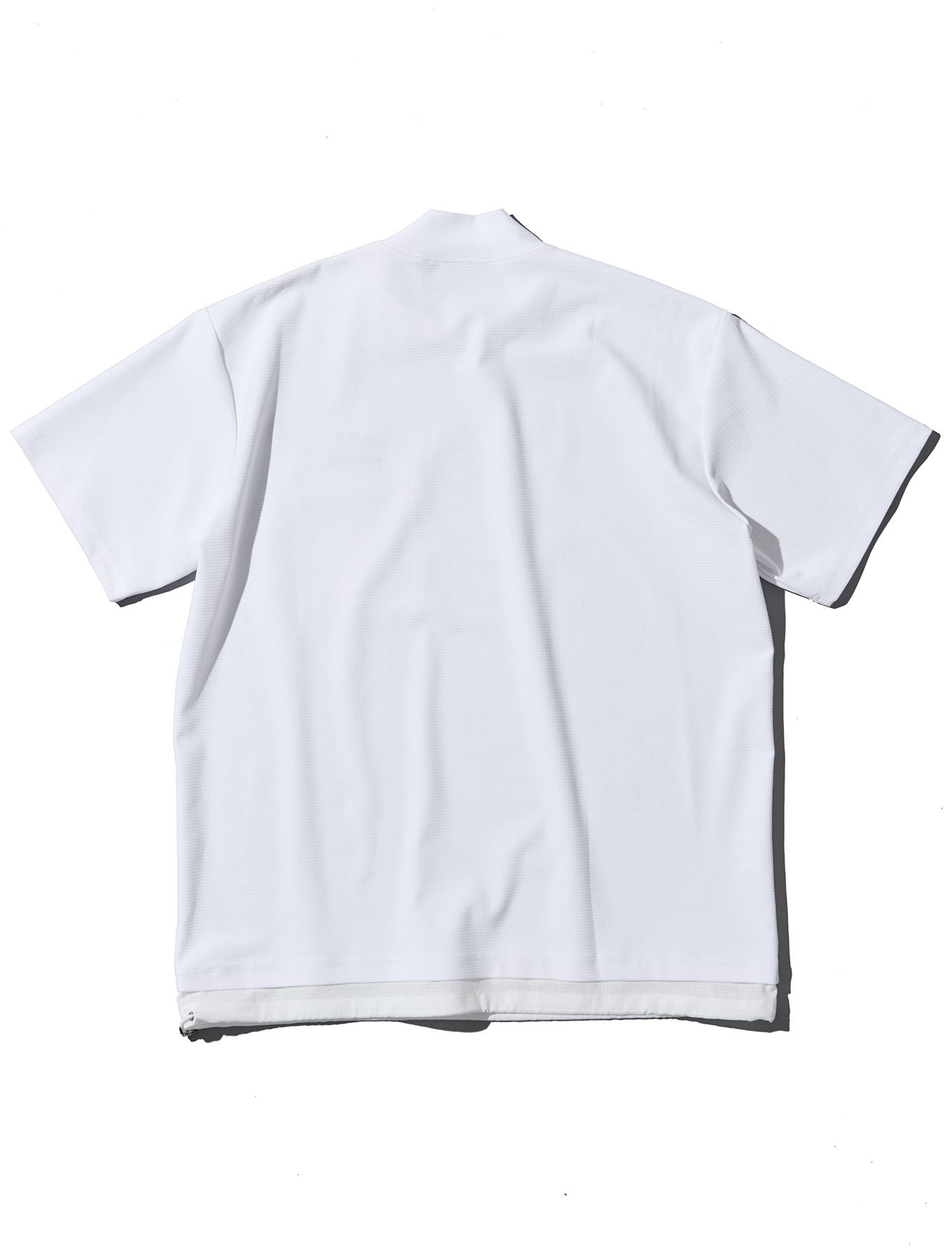 【予約品 10月9日(木) 締切】muta Mesh Mockneck S-S Top / モックネックTシャツ / ホワイト【Acanthus × muta MARINE】