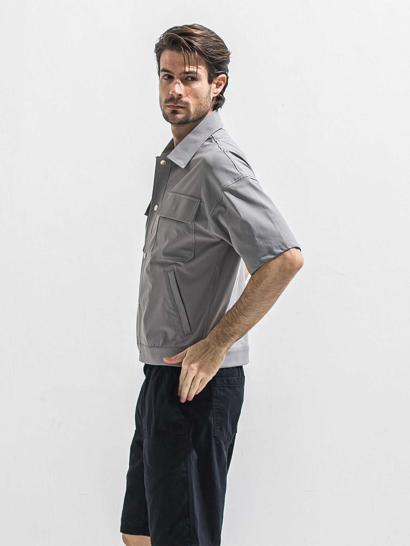 【予約品 2月15日(日) 18:00 締切】CPO HALE SHIRTS JK / CPOハーフスリーブジャケット / グレー