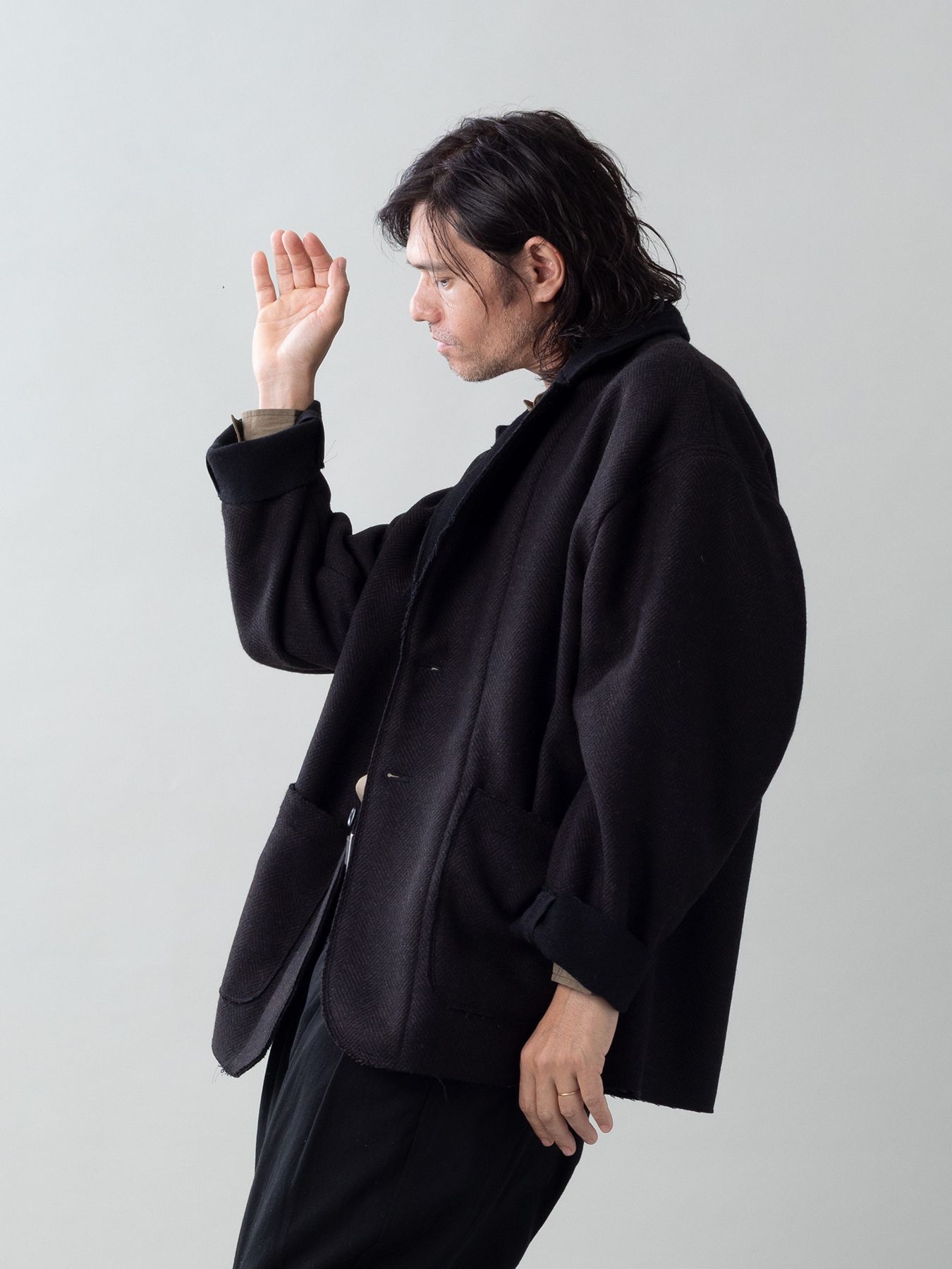 【予約品 5月27日(水) 締切】EDGE-OVERJACKET / オーバージャケット / ブラウン系
