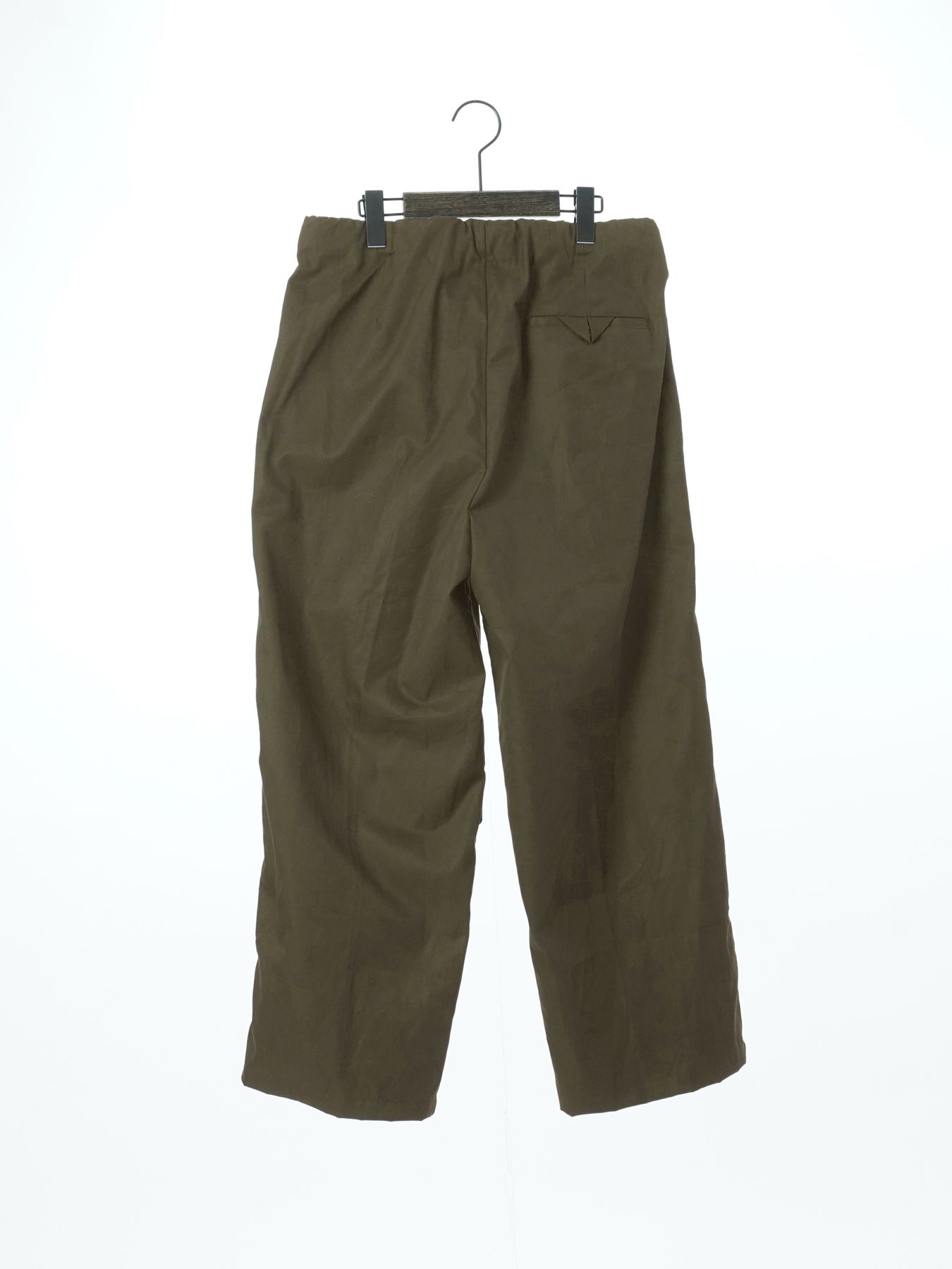 【予約品 2月1日(日) 締切】DRESSYEASE TRUSERS  gaba / ツータックイージートラウザーズ / オリーブ