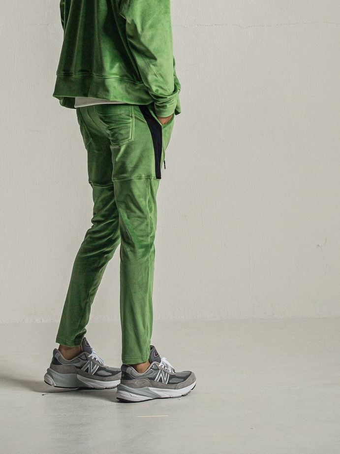 《予約9月1日18時締め》 velours TYLER PANTS  / 真冬仕様タイラーパンツ / グリーン