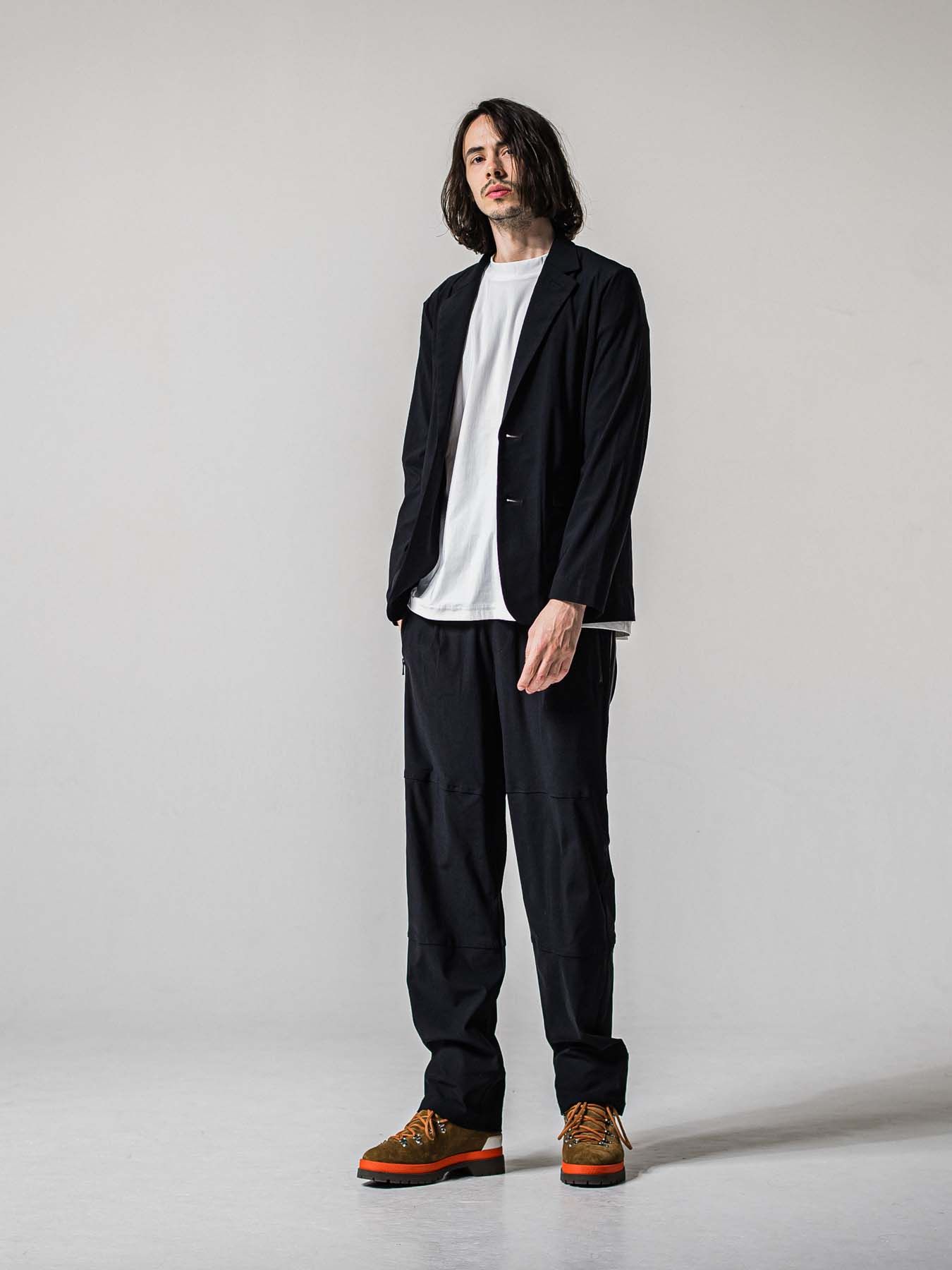 【予約品 11月16日(日) 締切】JONSON LINE WIDE PT / ジョンソン ライン ワイドパンツ / ブラック×ブラック