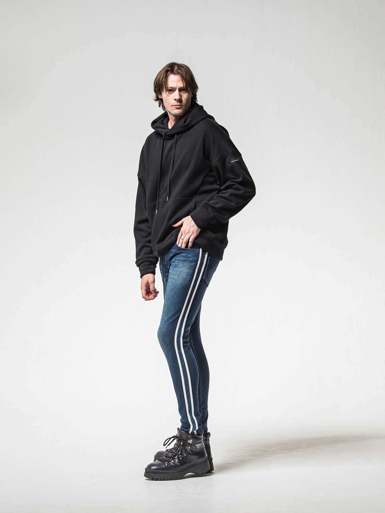【予約品 8月31日(日) 締切】FRIDAY OLD COVER VEROURS FLEECE HOODIE / FRIDAYコラボ オールドカバー ベロアフリース フーディ / ブラック