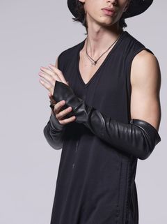 《予約品》 Deer LeatherArmBand / レザーアームバンド / ブラック