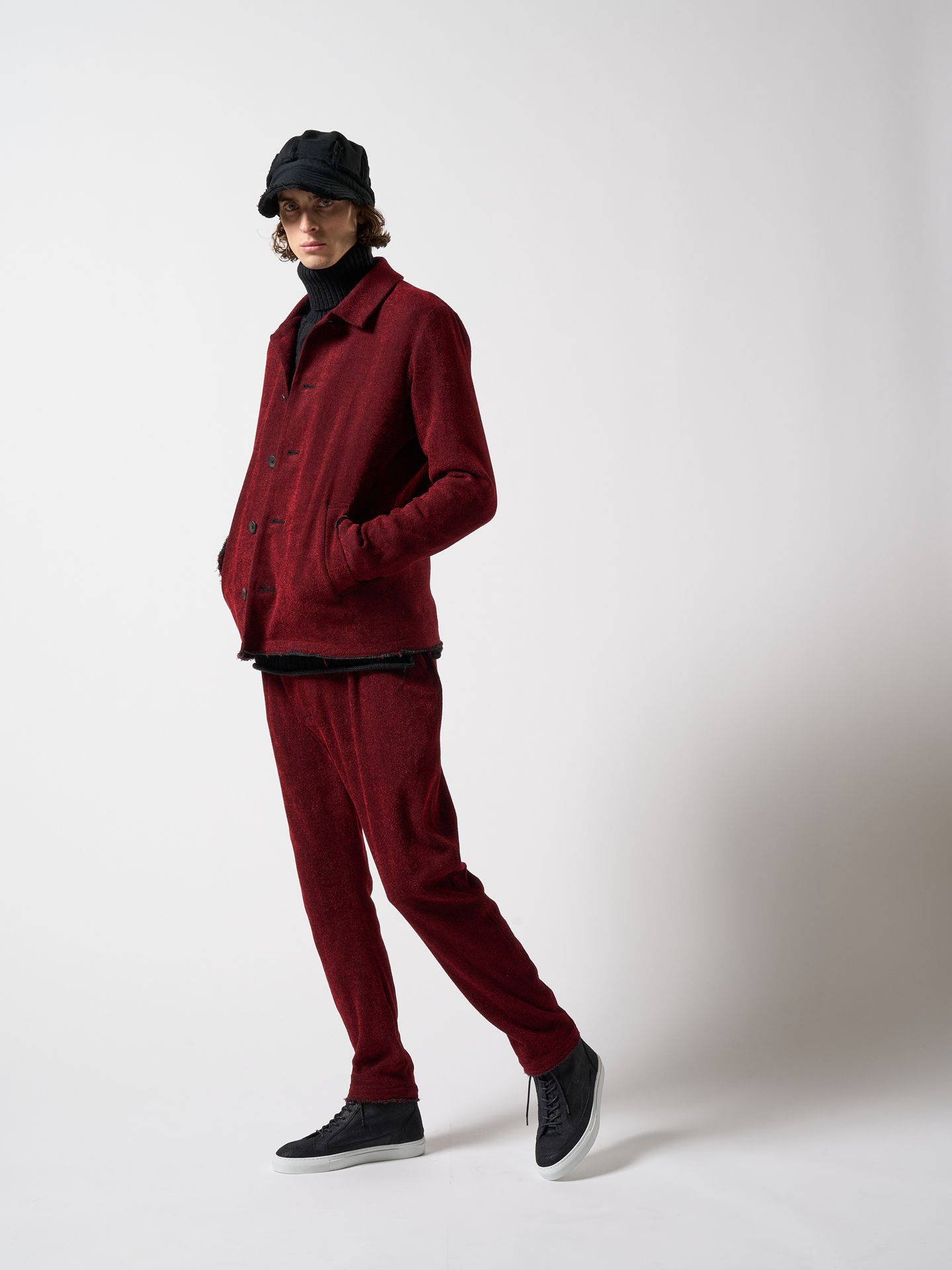 【予約品】 3D banana slacks / スラックス / レッド