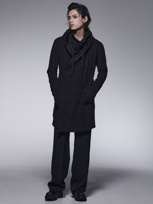 《予約品》 LooseHighNeck / ルーズハイネックネックヒートテック素材 / ブラック 【kiryuyrik】
