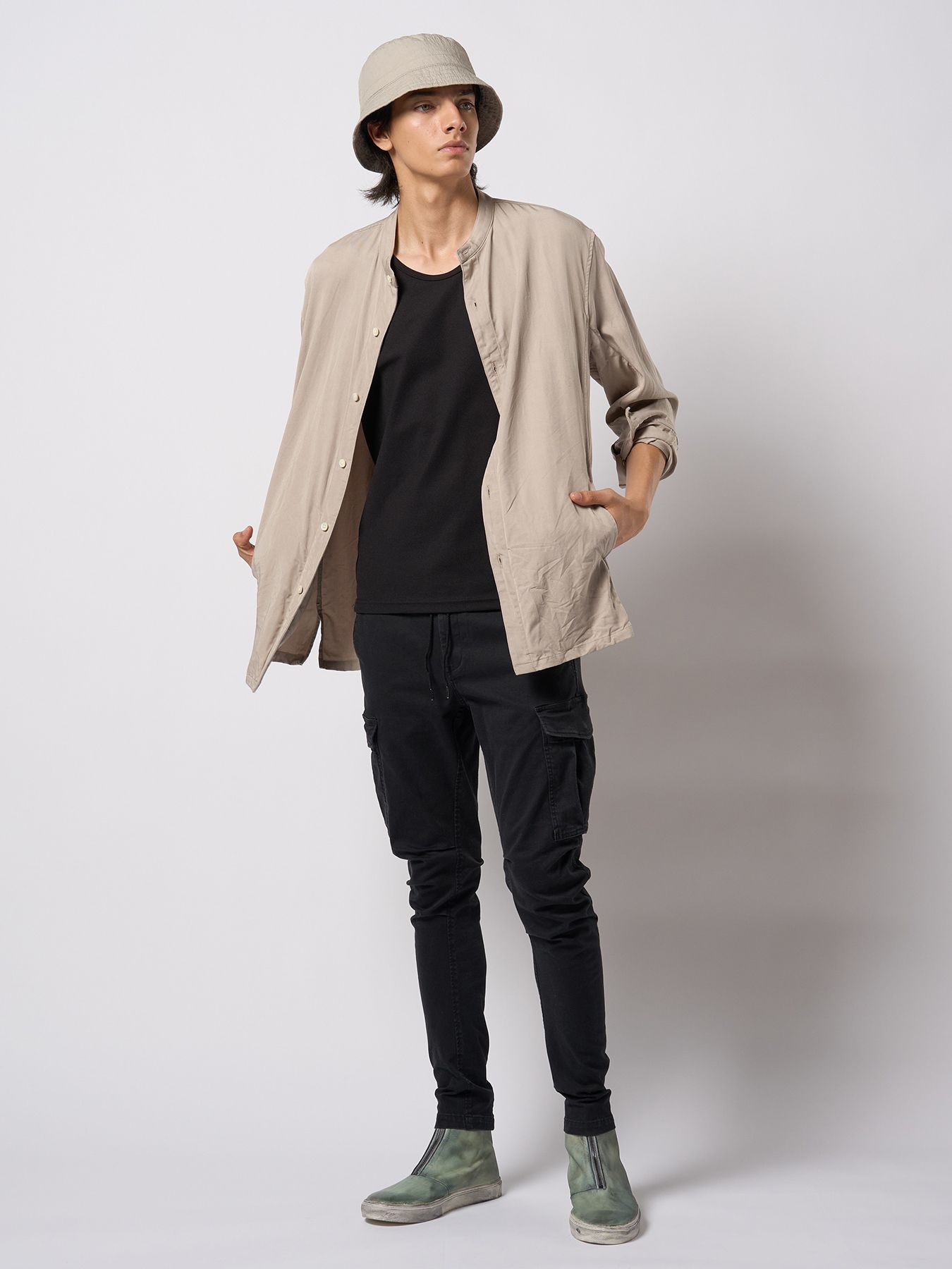 【予約品 9月23日(火) 締切】front zip bootie / フロントジップ ブーティー / ダストグレー