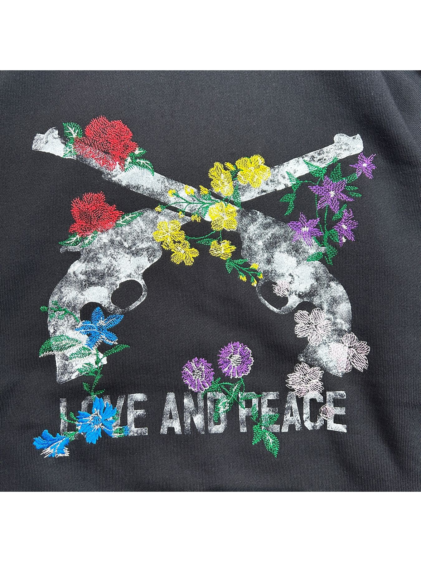 【予約品 8月10日(日) 締切 】FLOWER GUN HOODIE / フラワーガン フーディー / ブラック
