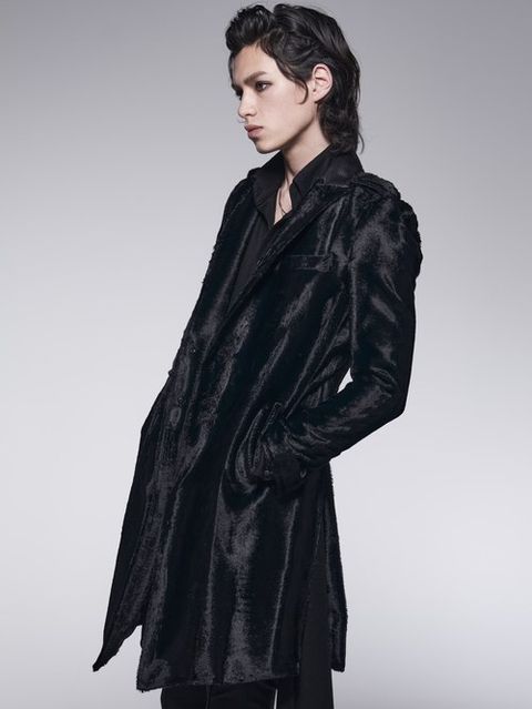 《予約品》 LongPeackedJacket / ロングジャケット / ブラック 【kiryuyrik】 10月以降入荷予定