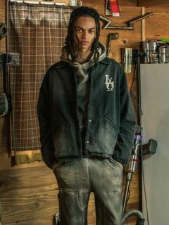 【予約品 3月9日(月) 18:00 締切】LA OXFORD JKT / LA オックスフォード コーチジャケット / ブラック