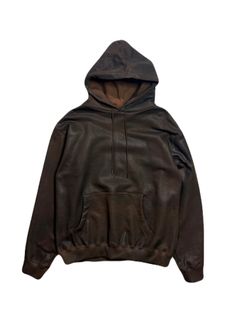 【予約品 3月9日(月) 18:00 締切】FOIL PRINT HOODIE / 箔プリント フーディ  / ブラウン