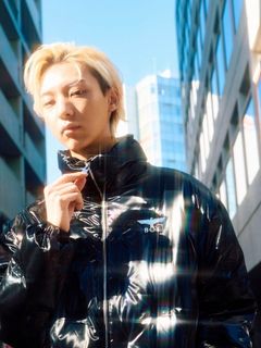 BOY LOGO GLOSSY DOWN BLOUSON / ダウンブルゾン / ブラック