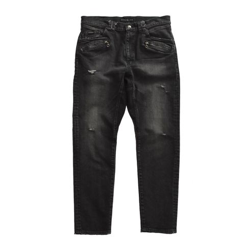 《予約品3月27日 23時55分締め》 DENIM PT / デニムパンツ / ブラック  【roarguns 】8月中入荷予定