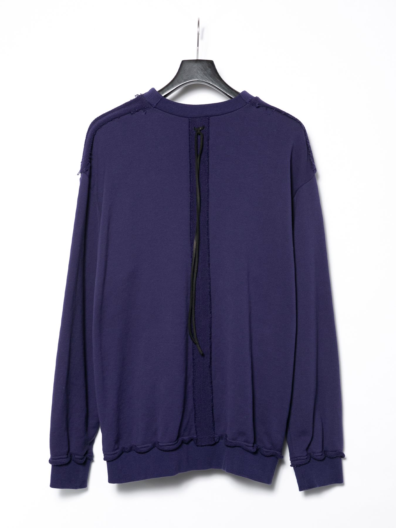 Hard Twist Yarn Heavy Pile Crew Neck Sweatshirt / 強撚糸 ヘビー フレンチ テリー クルーネック L/Sスエット / パープル