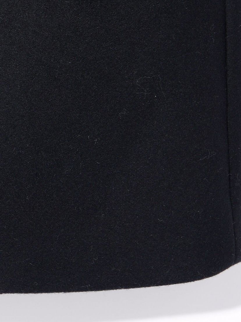 Lamb Beaver wool Changing Long Chester Coat / ブラック・襟サテン生地 【ys Yuji SUGENO】