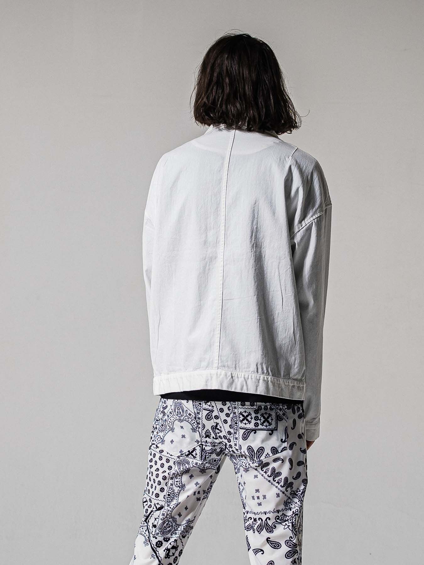 【予約品 11月16日(日) 締切】LDENIM AG FLIGHT JK / ライトデニム ミリタリージャケット / ホワイト