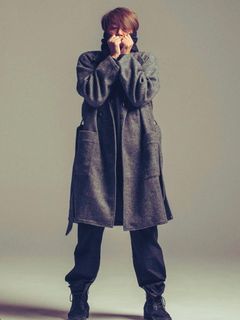 GOWN OVER COAT / ガウンオーバーコート / グレー