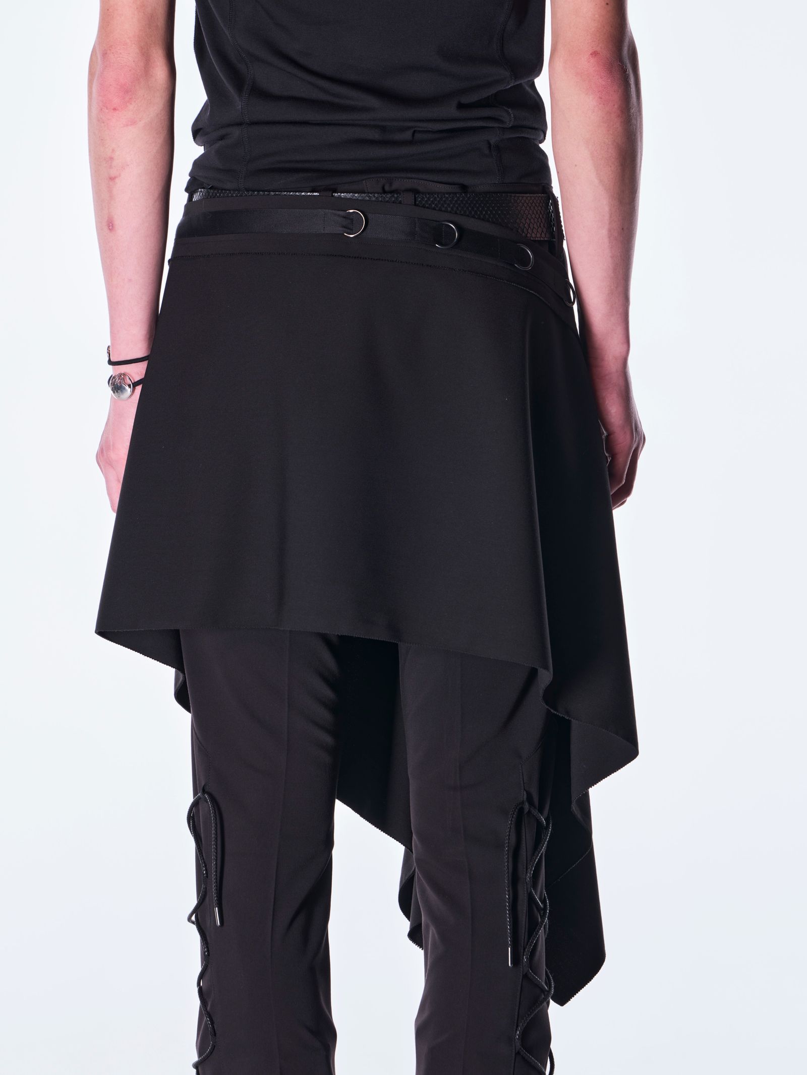 【予約品 6月29日(月) 締切】PE Gabardine Hip Hung Muffler / ヒップハング マフラー / ブラック