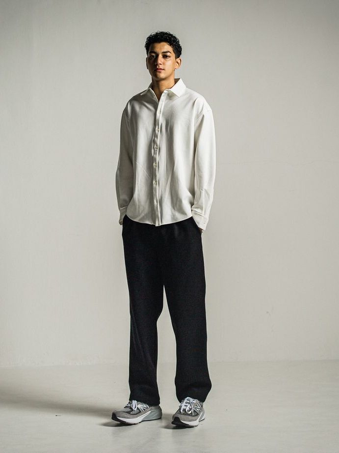 《予約9月1日18時締め》 MELTON WIDE TUCK PANTS  / ワイドタックパンツ / ブラック