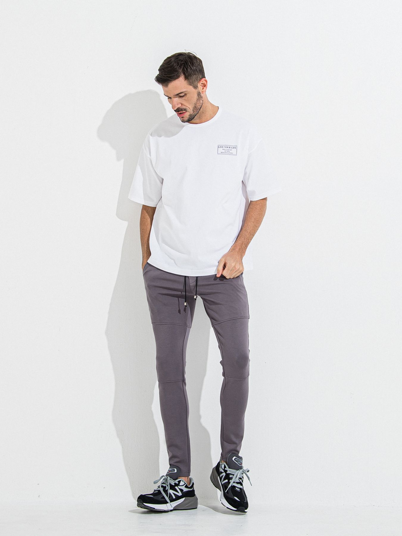 【予約品 】CREW OVER TEE /  クルーオーバーサイズTシャツ / ホワイト