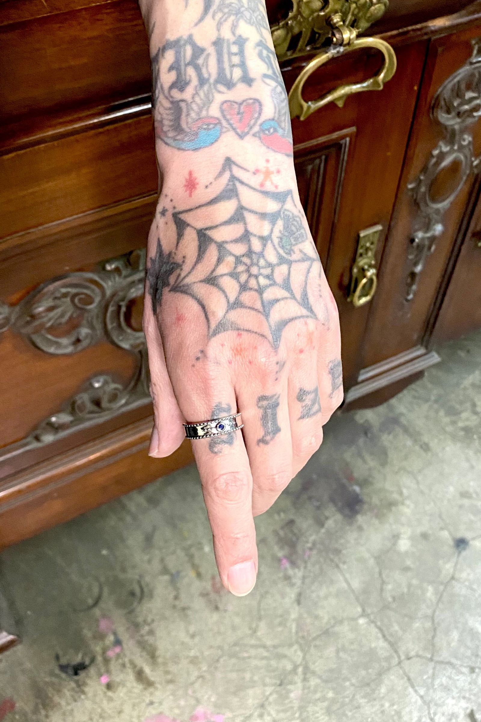 《受注生産》 STUD RING [S] with SAPPHIRE サファイア リング 【注文から2~3週間後入荷予定】