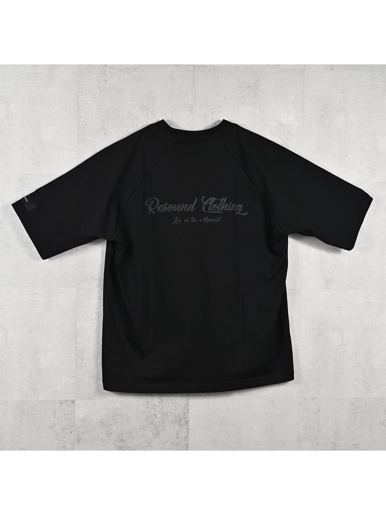 【予約品 11月16日(日) 締切】BACK RC RAGLAN OVER TEE / バックロゴ ラグランスリーブ オーバーTシャツ / ブラック