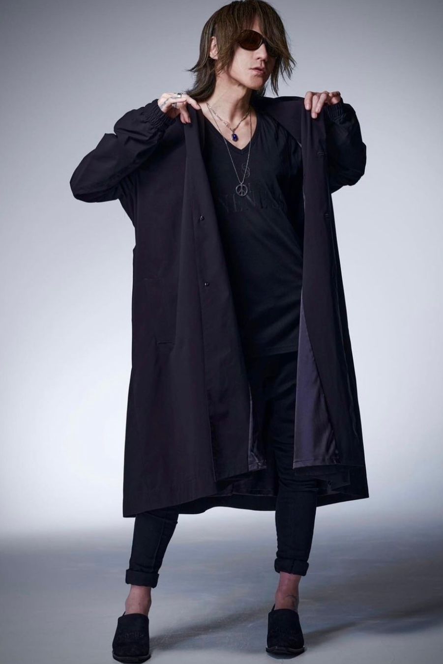 Recycled PEs Oversize Hoodie Coat  / ブラック 【THE ONENESS】