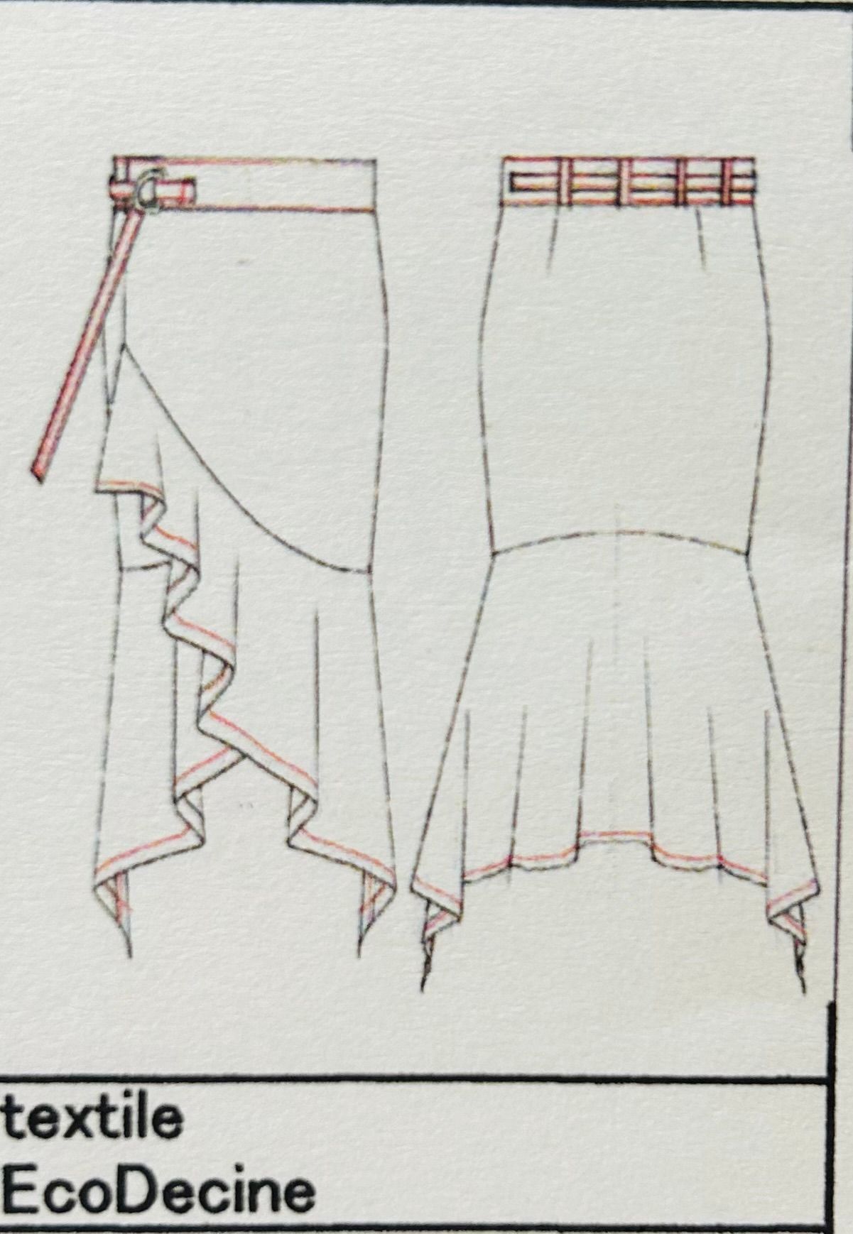 《予約品11月4日 》 WrapFrillSkirt / フリルスカート / ブラック