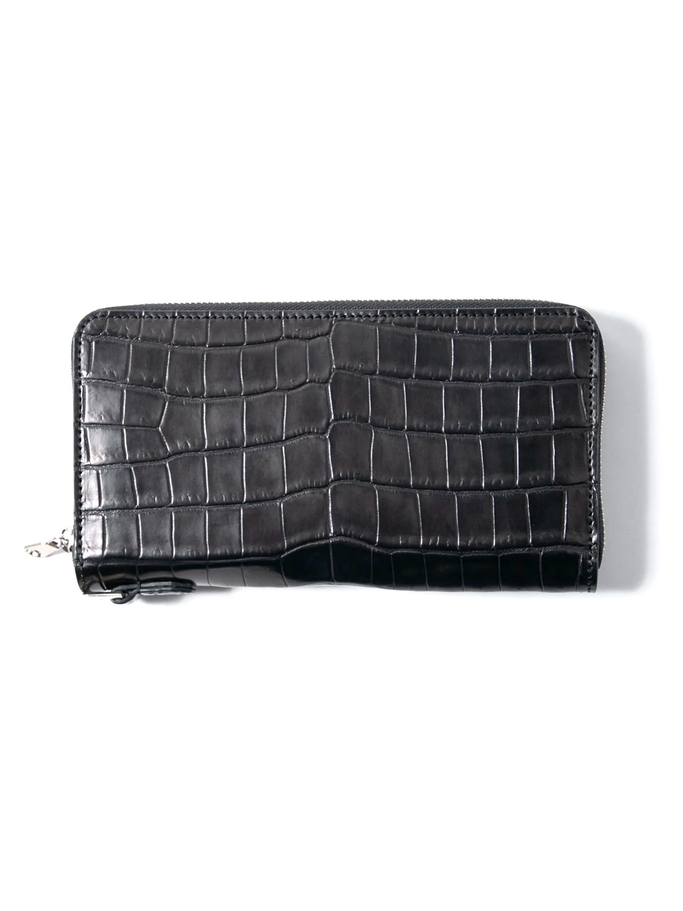 【予約品 10月12日(日) 締切】Nile Crocodile Round Wallet / ナイルクロコ ラウンドウォレット / ブラック
