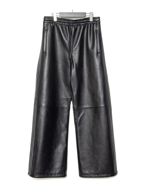 【予約品 9月27日(日) 締切】スペイン エントレフィーノ ラム トラックワイドパンツ / LIVITY/ BLACK