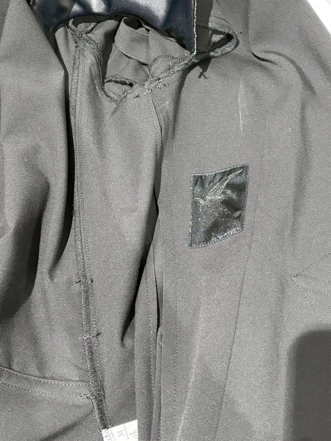 【予約品 1月4日(日) 締切】Goth Flare Jacket / ゴスフレアジャケット チェーン付きボタン / ブラック