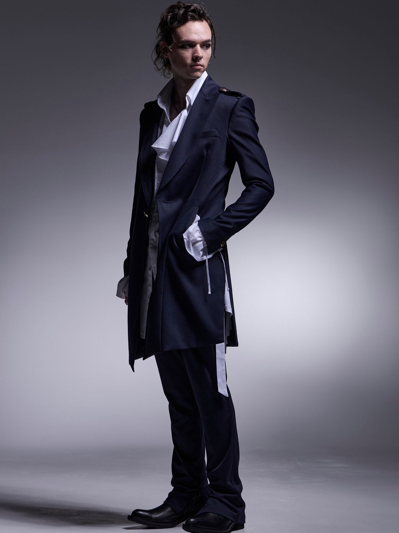 【予約品 】Shirring Frill Shirt / シャーリングフリルシャツ / ホワイト