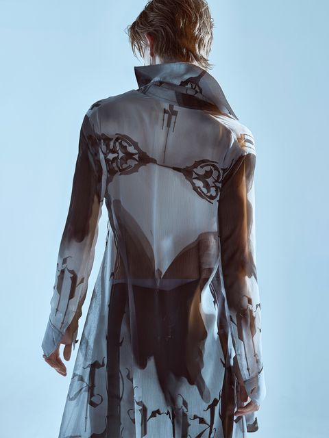 【予約品 1月4日(日) 締切】Flare Shirt / フレアシャツ / ブラック&グレー