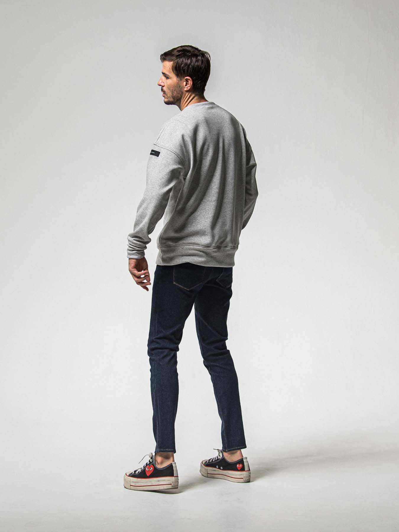 【予約品 8月31日(日) 締切】FRIDAY OLD LOGO VEROURS FLEECE TRAINER / FRIDAYコラボ オールドロゴ ベロアフリース トレーナー / グレー