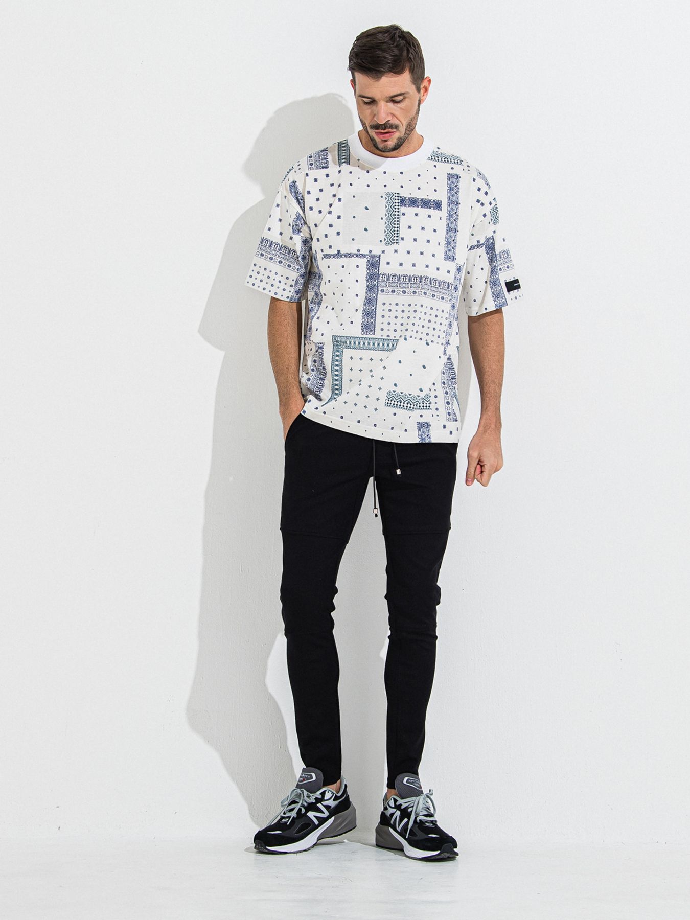【予約品 】BANDANA OVER TEE / バンダナオーバーサイズTシャツ / ホワイト